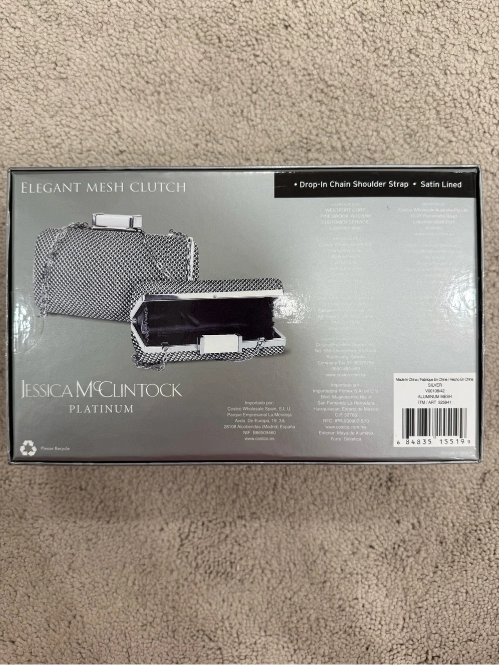 Jessica McClintock Elegant Mesh Clutch